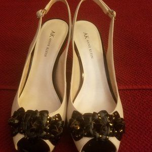 Anne Klein Leather Slingbacks